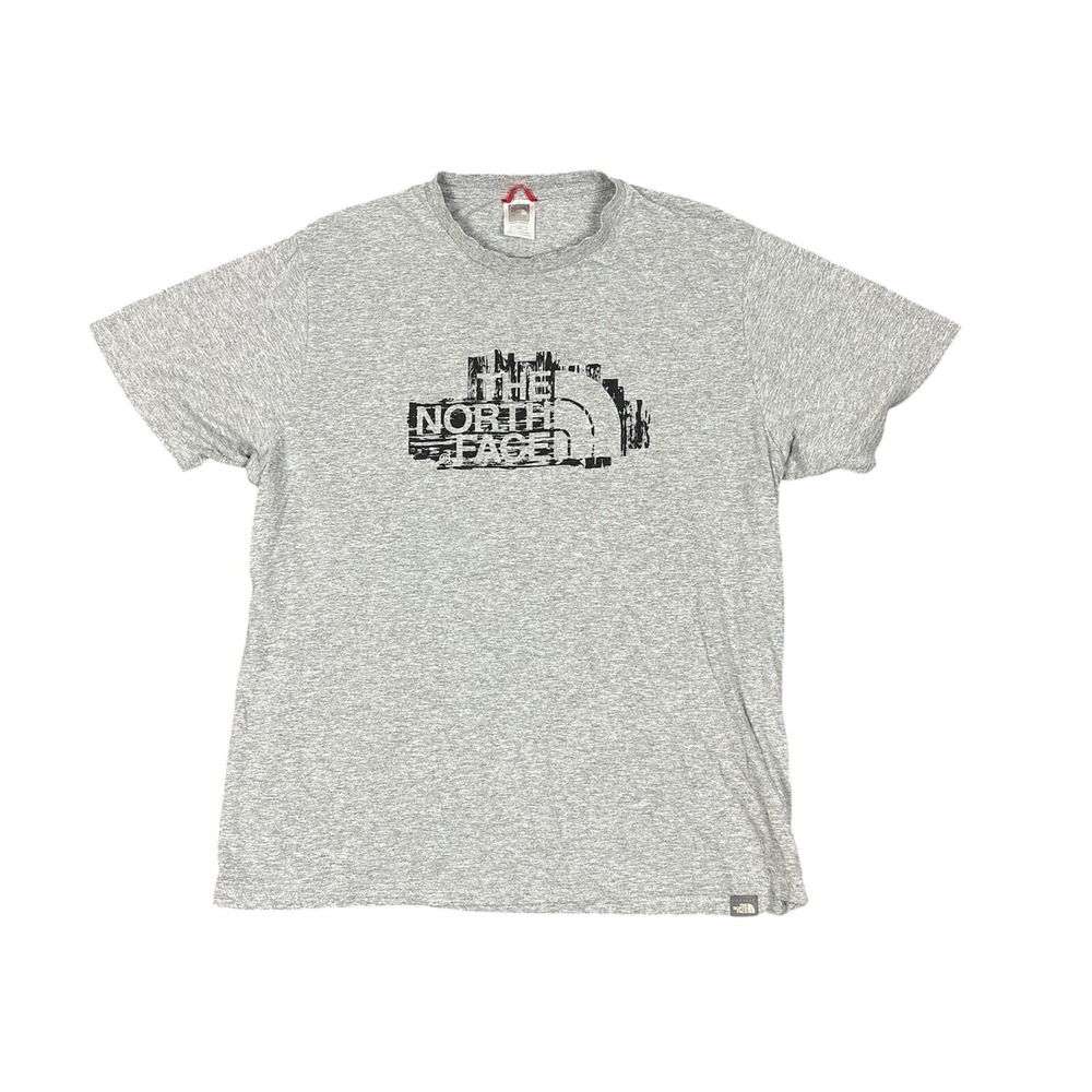 North Face Shirt‎ Men's Large Grey Crew Neck Short Sleeve Size L